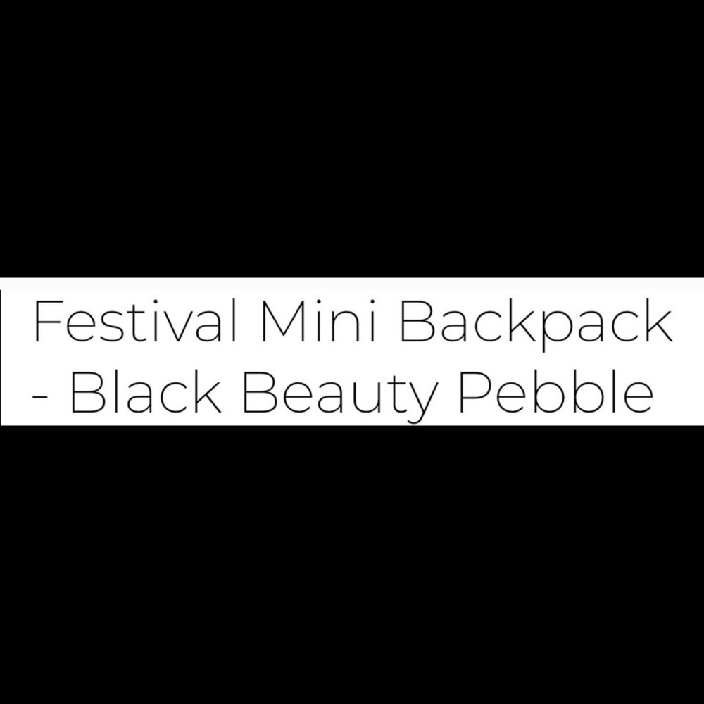 FESTIVAL MINI BACKPACK IN BLACK PEBBLE